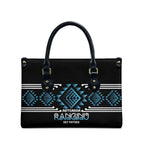 Aotearoa Atua Ranginui Leather Bag Maori Sky Father Taniko Motifs