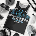 Aotearoa Atua Ranginui Personalised Men Tank Top Maori Sky Father Taniko Motifs