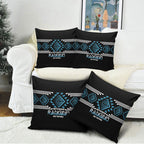 Aotearoa Atua Ranginui Pillow Cover Maori Sky Father Taniko Motifs