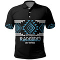 Aotearoa Atua Ranginui Personalised Polo Shirt Maori Sky Father Taniko Motifs