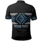 Aotearoa Atua Ranginui Personalised Polo Shirt Maori Sky Father Taniko Motifs