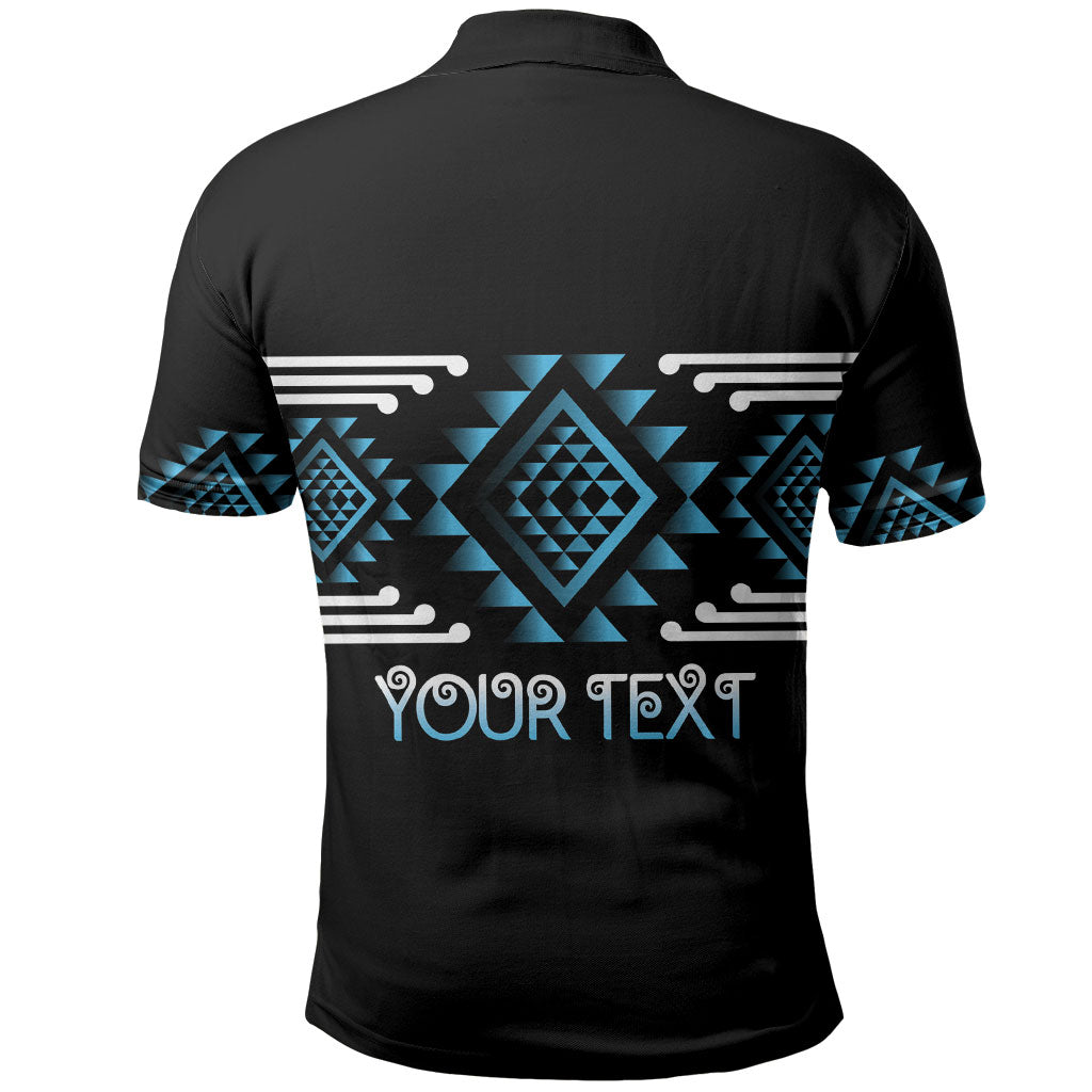 Aotearoa Atua Ranginui Personalised Polo Shirt Maori Sky Father Taniko Motifs