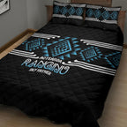 Aotearoa Atua Ranginui Quilt Bed Set Maori Sky Father Taniko Motifs