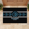 Aotearoa Atua Ranginui Rubber Doormat Maori Sky Father Taniko Motifs