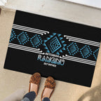 Aotearoa Atua Ranginui Rubber Doormat Maori Sky Father Taniko Motifs