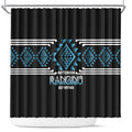Aotearoa Atua Ranginui Shower Curtain Maori Sky Father Taniko Motifs