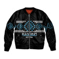 Aotearoa Atua Ranginui Personalised Sleeve Zip Bomber Jacket Maori Sky Father Taniko Motifs