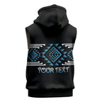 Aotearoa Atua Ranginui Personalised Sleeveless Hoodie Maori Sky Father Taniko Motifs
