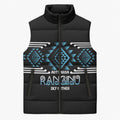 Aotearoa Atua Ranginui Personalised Sleeveless Puffer Jacket Maori Sky Father Taniko Motifs