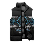 Aotearoa Atua Ranginui Personalised Sleeveless Puffer Jacket Maori Sky Father Taniko Motifs
