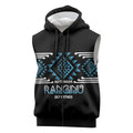 Aotearoa Atua Ranginui Personalised Sleeveless Zip Hoodie Maori Sky Father Taniko Motifs