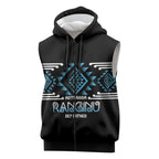 Aotearoa Atua Ranginui Personalised Sleeveless Zip Hoodie Maori Sky Father Taniko Motifs
