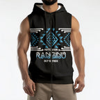 Aotearoa Atua Ranginui Personalised Sleeveless Zip Hoodie Maori Sky Father Taniko Motifs