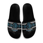 Aotearoa Atua Ranginui Slide Sandals Maori Sky Father Taniko Motifs