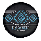 Aotearoa Atua Ranginui Spare Tire Cover Maori Sky Father Taniko Motifs