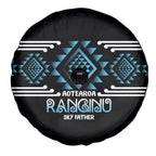Aotearoa Atua Ranginui Spare Tire Cover Maori Sky Father Taniko Motifs