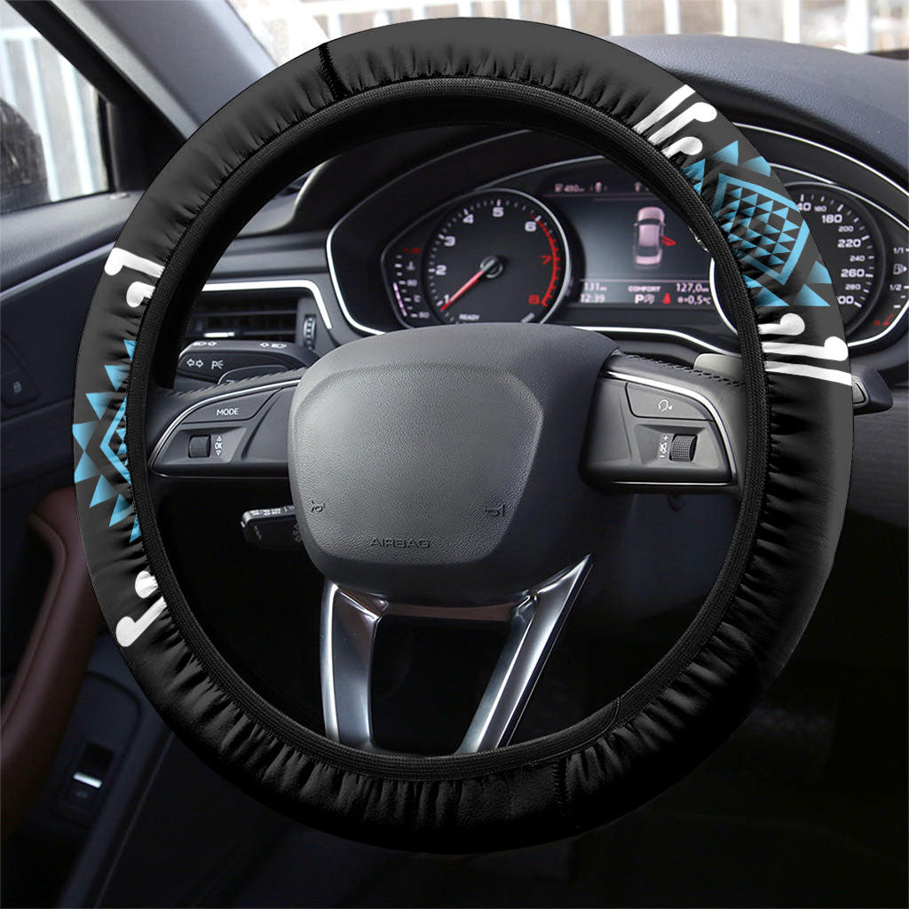 Aotearoa Atua Ranginui Steering Wheel Cover Maori Sky Father Taniko Motifs