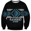 Aotearoa Atua Ranginui Personalised Sweatshirt Maori Sky Father Taniko Motifs