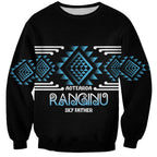 Aotearoa Atua Ranginui Personalised Sweatshirt Maori Sky Father Taniko Motifs