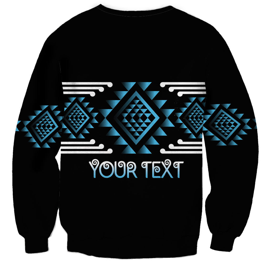 Aotearoa Atua Ranginui Personalised Sweatshirt Maori Sky Father Taniko Motifs