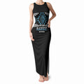 Aotearoa Atua Ranginui Personalised Tank Maxi Dress Maori Sky Father Taniko Motifs