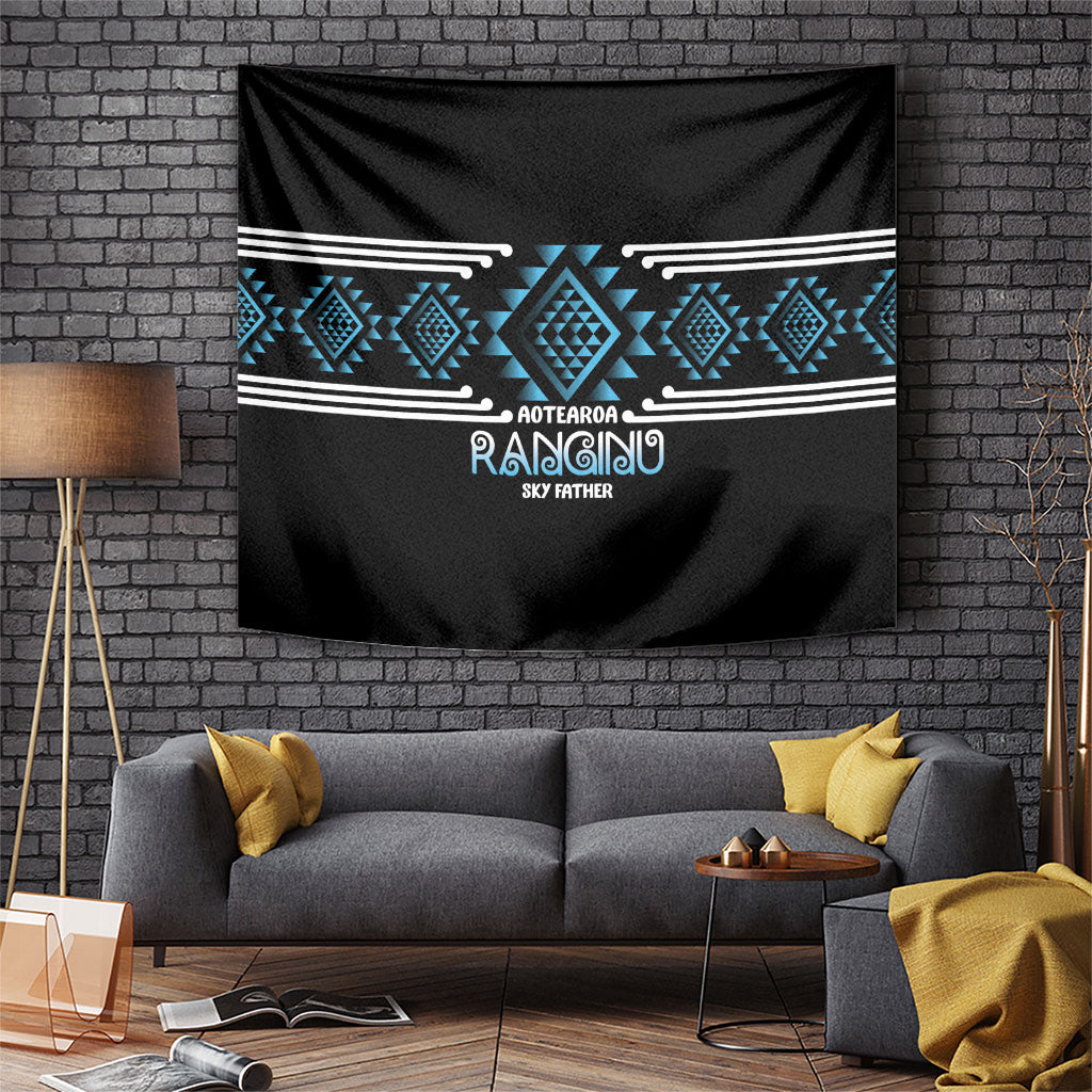 Aotearoa Atua Ranginui Tapestry Maori Sky Father Taniko Motifs