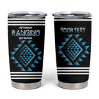 Aotearoa Atua Ranginui Personalised Tumbler Cup Maori Sky Father Taniko Motifs