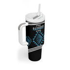 Aotearoa Atua Ranginui Personalised Tumbler With Handle Maori Sky Father Taniko Motifs