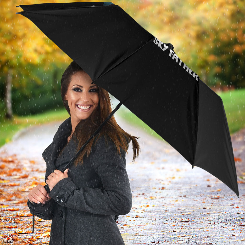 Aotearoa Atua Ranginui Umbrella Maori Sky Father Taniko Motifs