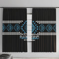 Aotearoa Atua Ranginui Window Curtain Maori Sky Father Taniko Motifs