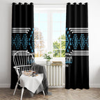 Aotearoa Atua Ranginui Window Curtain Maori Sky Father Taniko Motifs