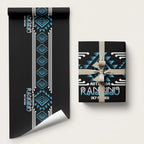 Aotearoa Atua Ranginui Wrapping Paper Maori Sky Father Taniko Motifs