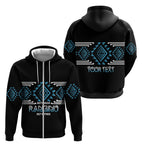 Aotearoa Atua Ranginui Personalised Zip Hoodie Maori Sky Father Taniko Motifs