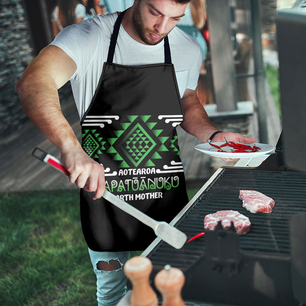 Aotearoa Atua Papatuanuku Apron Maori Earth Mother Taniko Motifs