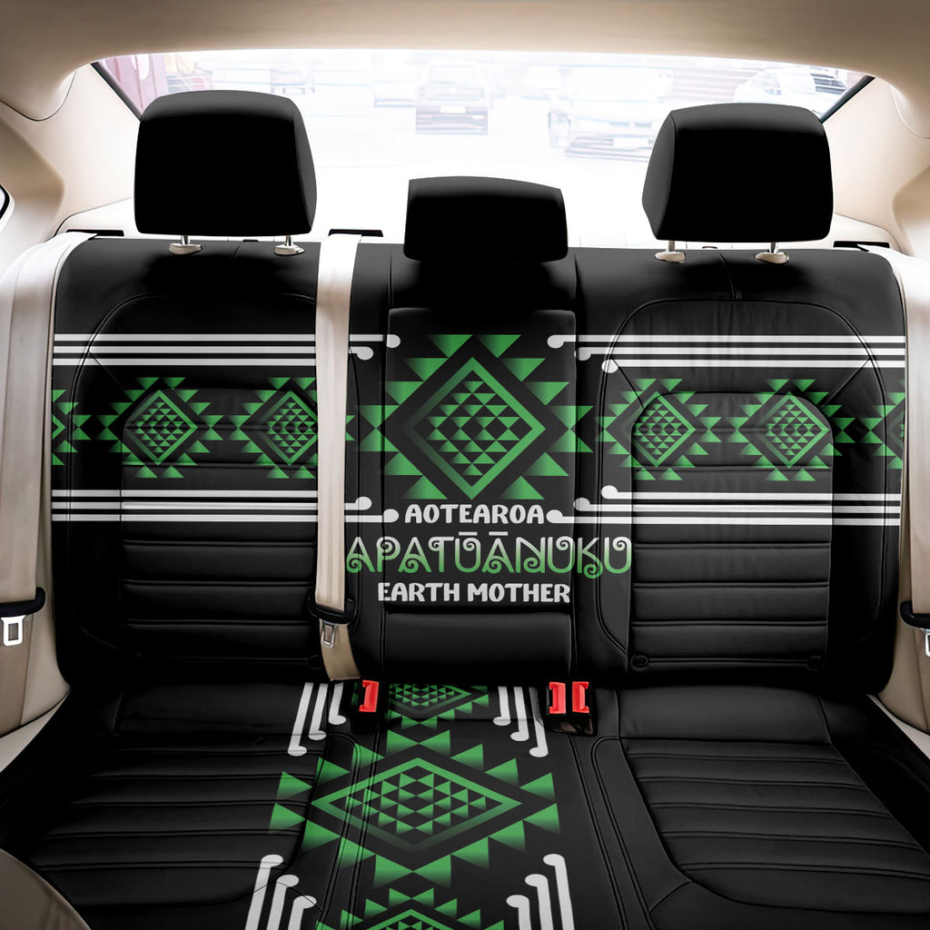 Aotearoa Atua Papatuanuku Back Car Seat Cover Maori Earth Mother Taniko Motifs