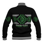 Aotearoa Atua Papatuanuku Personalised Baseball Jacket Maori Earth Mother Taniko Motifs