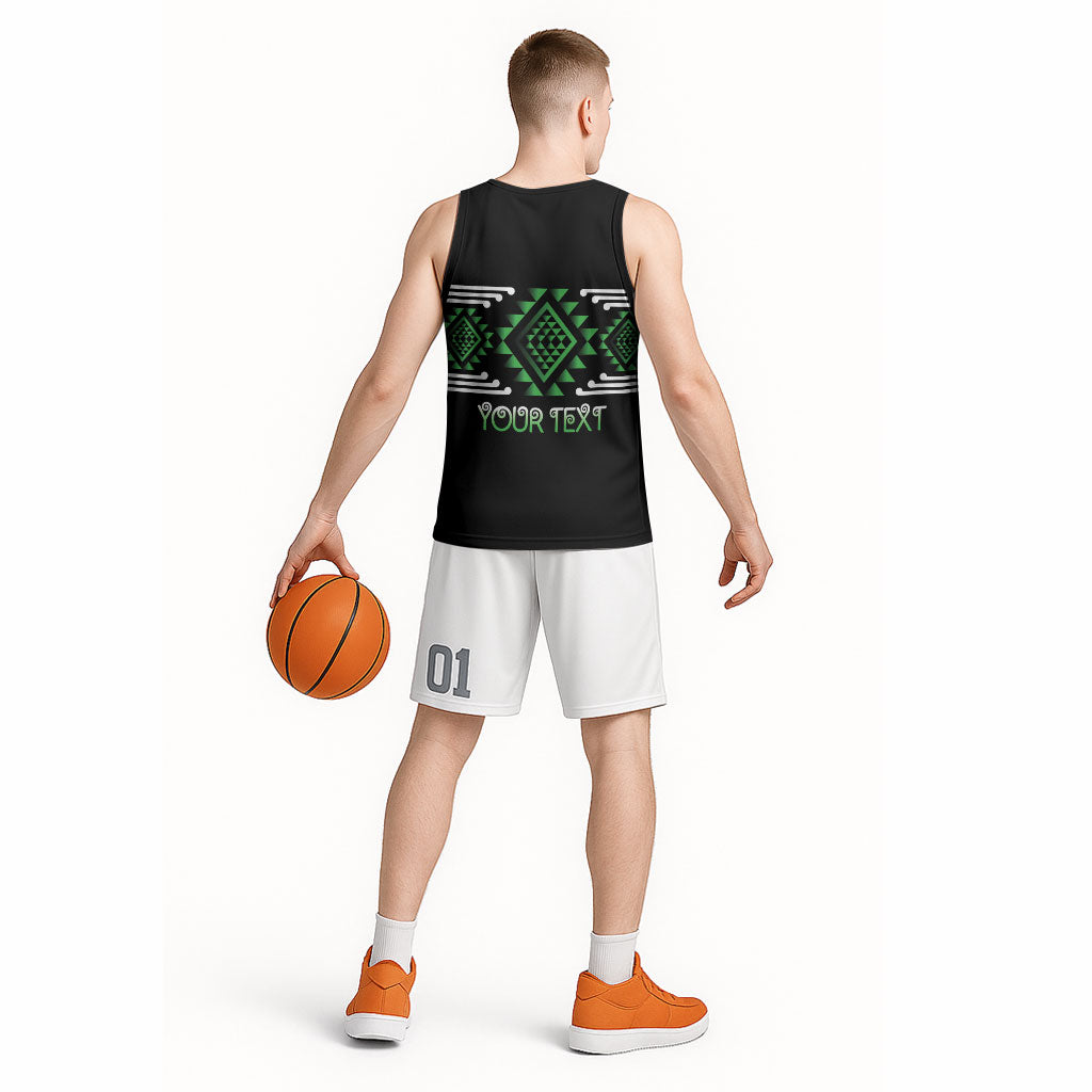 Aotearoa Atua Papatuanuku Personalised Basketball Jersey Maori Earth Mother Taniko Motifs