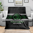 Aotearoa Atua Papatuanuku Blanket Maori Earth Mother Taniko Motifs