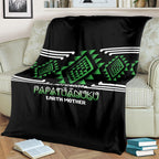 Aotearoa Atua Papatuanuku Blanket Maori Earth Mother Taniko Motifs