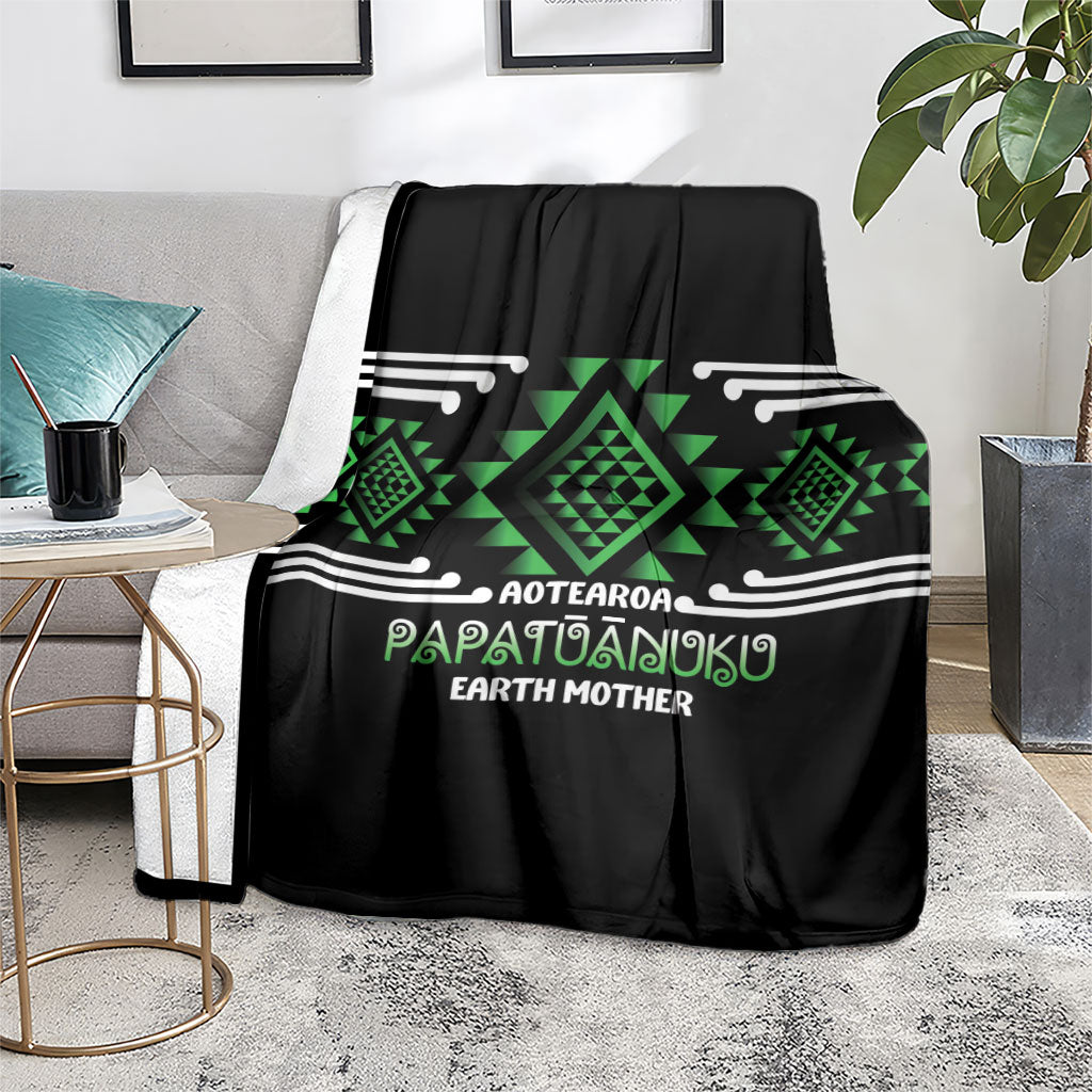 Aotearoa Atua Papatuanuku Blanket Maori Earth Mother Taniko Motifs