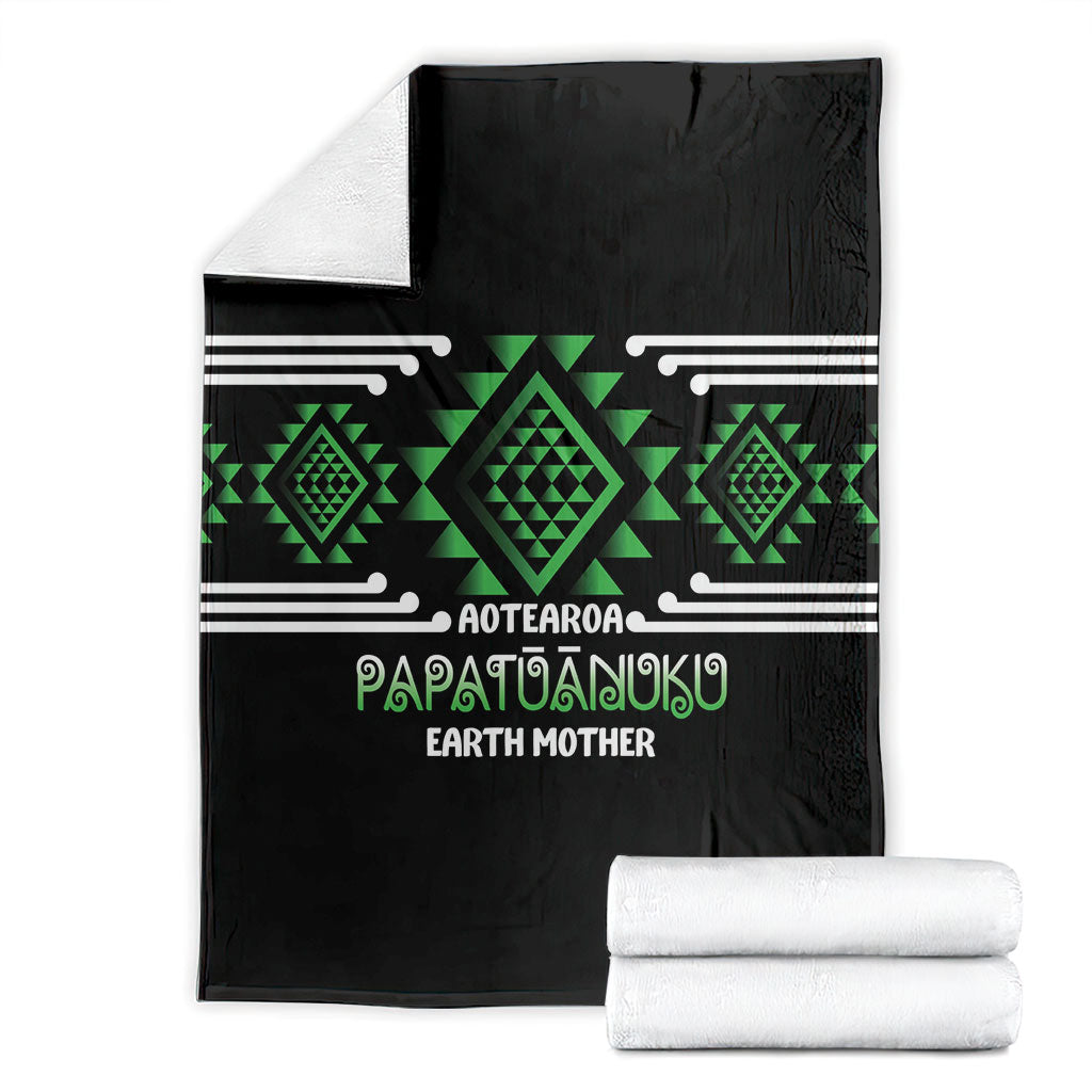Aotearoa Atua Papatuanuku Blanket Maori Earth Mother Taniko Motifs