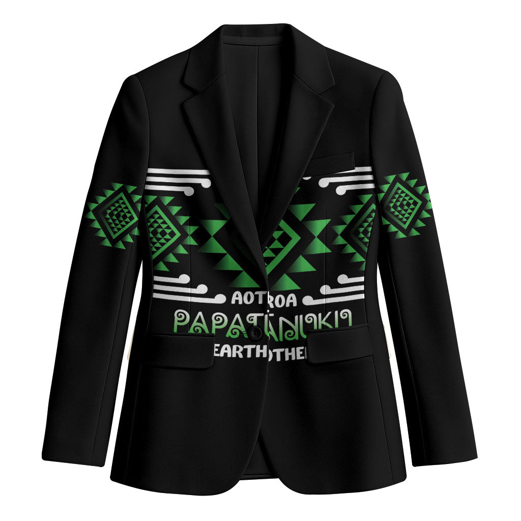 Aotearoa Atua Papatuanuku Personalised Blazer Maori Earth Mother Taniko Motifs