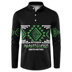 Aotearoa Atua Papatuanuku Personalised Button Sweatshirt Maori Earth Mother Taniko Motifs