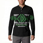 Aotearoa Atua Papatuanuku Personalised Button Sweatshirt Maori Earth Mother Taniko Motifs