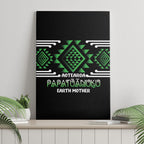 Aotearoa Atua Papatuanuku Canvas Wall Art Maori Earth Mother Taniko Motifs