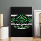Aotearoa Atua Papatuanuku Canvas Wall Art Maori Earth Mother Taniko Motifs
