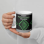 Aotearoa Atua Papatuanuku Personalised Ceramic Mug Maori Earth Mother Taniko Motifs