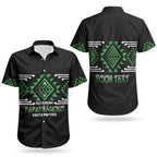 Aotearoa Atua Papatuanuku Personalised Couples Matching Short Sleeve Bodycon Dress and Hawaiian Shirt Maori Earth Mother Taniko Motifs