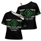 Aotearoa Atua Papatuanuku Personalised Cross Shoulder Shirt Maori Earth Mother Taniko Motifs