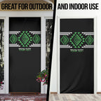 Aotearoa Atua Papatuanuku Personalised Door Cover Maori Earth Mother Taniko Motifs